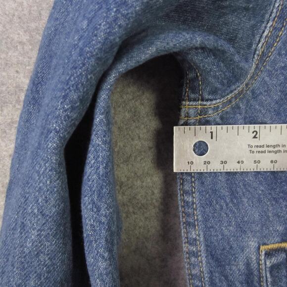 Levi's Denim Jacket Mens Large Blue Trucker 57511 100% Cotton Button Classic - Picture 5 of 6